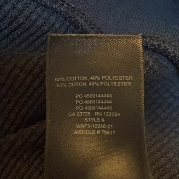 TNA loungewear top; size XS; black; waffle knit - Picture 4 of 4